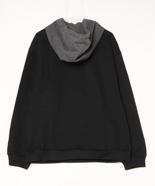 ARULE（アルール）の「A'GEM/9 × .kom 『ARULE/アルール』Layered Hood Design Pullover/レイヤードフードデザインプルオーバー（パーカー・メンズ・ブラック/グレー・L/XL）」の10枚目の写真