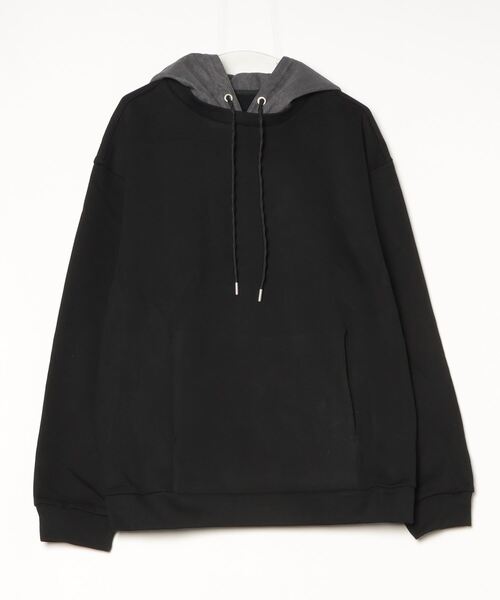 ARULE（アルール）の「A'GEM/9 × .kom 『ARULE/アルール』Layered Hood Design Pullover/レイヤードフードデザインプルオーバー（パーカー・メンズ・ブラック/グレー・L/XL）」の9枚目の写真
