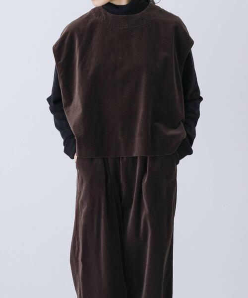 新品　かぐれ　コットンベルベット2WAYベスト かぐれ｜コットンベルベット2WAYベスト | Rakuten Fashion(楽天