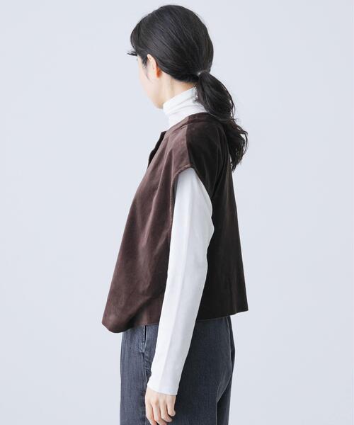 新品　かぐれ　コットンベルベット2WAYベスト かぐれ｜コットンベルベット2WAYベスト | Rakuten Fashion(楽天