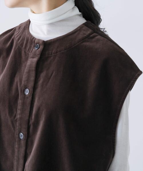 コットンベルベット2WAYベスト（ベスト）｜かぐれ（カグレ）の