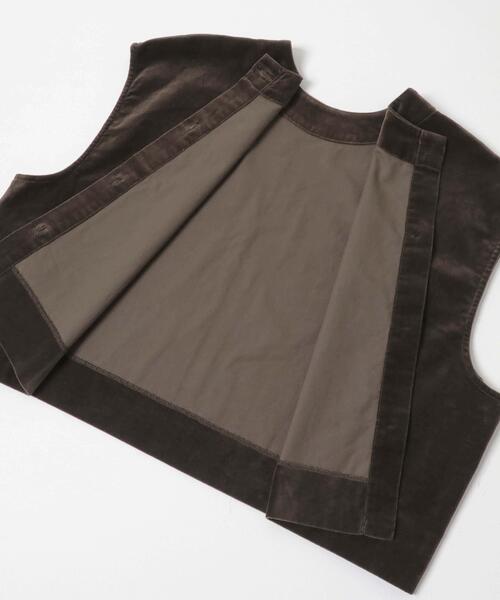 コットンベルベット2WAYベスト（ベスト）｜かぐれ（カグレ）の