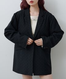 Kastane | 【セットアップ対応】ドットツイードジャケット(テーラードジャケット)