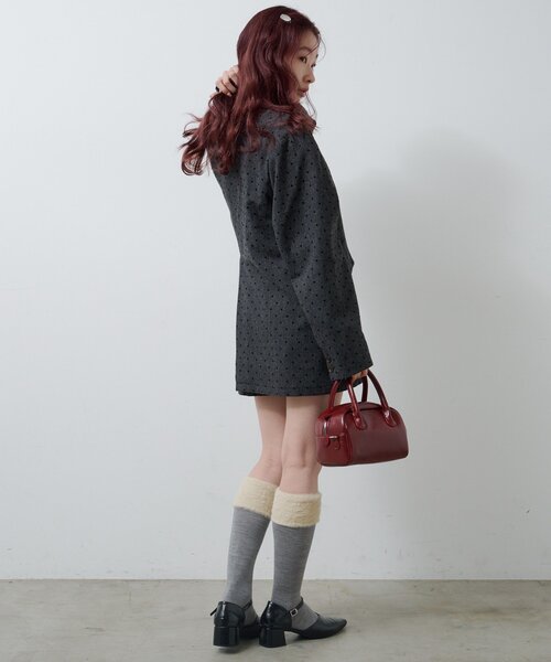 kastane ドットツイードジャケット セール】【セットアップ対応】ドットツイードジャケット（テーラード