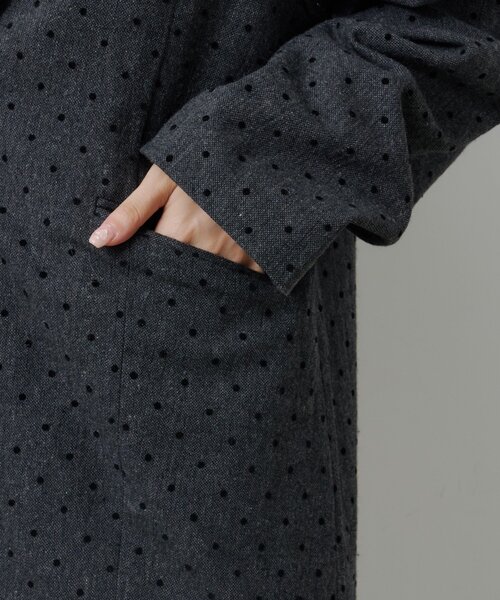 Kastane（カスタネ）の「【セットアップ対応】ドットツイードジャケット（テーラードジャケット・レディース・グレー/ブラック・FREE）」の19枚目の写真