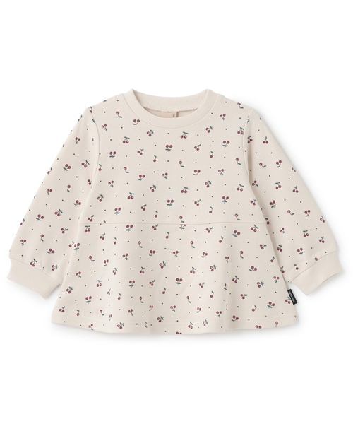 petit main（プティマイン）の「【プティプラ】GIRLSトレーナー（スウェット・キッズ・アイボリー/ブルーグレー/ライトピンク/ネイビー/ホワイト系その他/ライトグリーン/ダークブラウン/ブルー/ライトベージュ/レッド・80ｃｍ/120cm/90cm/130cm/110cm/100cm）」の5枚目の写真