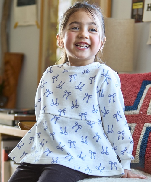 petit main（プティマイン）の「【プティプラ】GIRLSトレーナー（スウェット・キッズ・アイボリー/ブルーグレー/ライトピンク/ネイビー/ホワイト系その他/ライトグリーン/ダークブラウン/ブルー/ライトベージュ/レッド・80ｃｍ/120cm/90cm/130cm/110cm/100cm）」の8枚目の写真