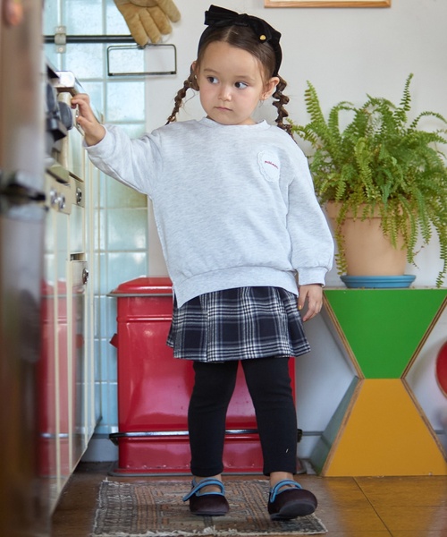 petit main（プティマイン）の「【プティプラ】GIRLSトレーナー（スウェット・キッズ・アイボリー/ブルーグレー/ライトピンク/ネイビー/ホワイト系その他/ライトグリーン/ダークブラウン/ブルー/ライトベージュ/レッド・80ｃｍ/120cm/90cm/130cm/110cm/100cm）」の14枚目の写真