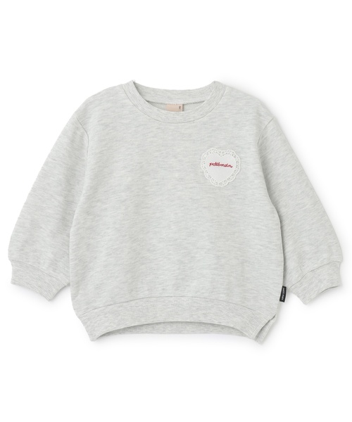 petit main（プティマイン）の「【プティプラ】GIRLSトレーナー（スウェット・キッズ・アイボリー/ブルーグレー/ライトピンク/ネイビー/ホワイト系その他/ライトグリーン/ダークブラウン/ブルー/ライトベージュ/レッド・80ｃｍ/120cm/90cm/130cm/110cm/100cm）」の19枚目の写真