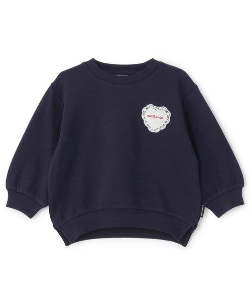 petit main（プティマイン）の「【プティプラ】GIRLSトレーナー（スウェット・キッズ・アイボリー/ブルーグレー/ライトピンク/ネイビー/ホワイト系その他/ライトグリーン/ダークブラウン/ブルー/ライトベージュ/レッド・80ｃｍ/120cm/90cm/130cm/110cm/100cm）」の20枚目の写真