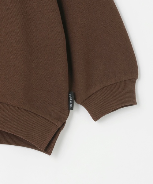 petit main（プティマイン）の「【プティプラ】GIRLSトレーナー（スウェット・キッズ・アイボリー/ブルーグレー/ライトピンク/ネイビー/ホワイト系その他/ライトグリーン/ダークブラウン/ブルー/ライトベージュ/レッド・80ｃｍ/120cm/90cm/130cm/110cm/100cm）」の17枚目の写真