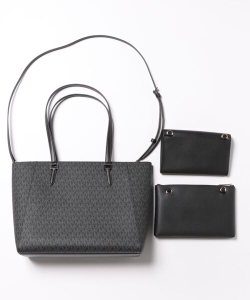 MICHAEL KORS(マイケルコース)の「CHARLOTTE 3 IN 1 トート ラージ - MKシグネチャー(トートバッグ・レディース・ブラック・FREE)」の2枚目の写真