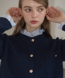 Birthday room | フリル襟付きニットCD/Knit cardigan with ruffle collar(カーディガン/ボレロ)