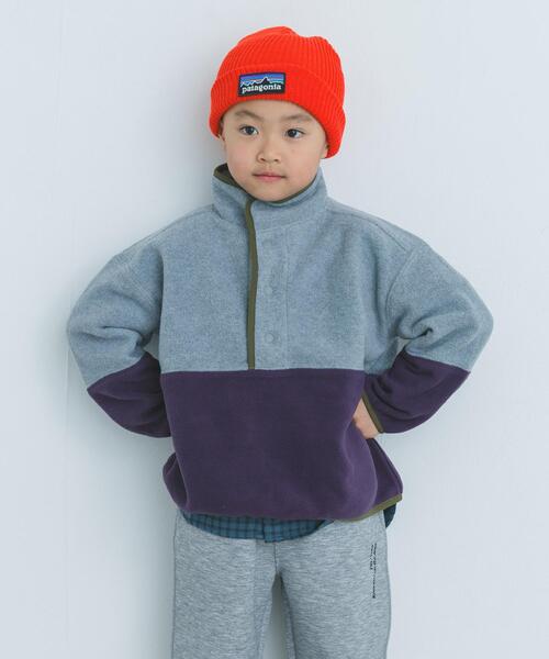 URBAN RESEARCH DOORS（アーバンリサーチドアーズ）の「フリースバイカラープルオーバー(KIDS)（Tシャツ/カットソー・キッズ・ブルー系その他/グレー系その他・120/105/135）」の10枚目の写真