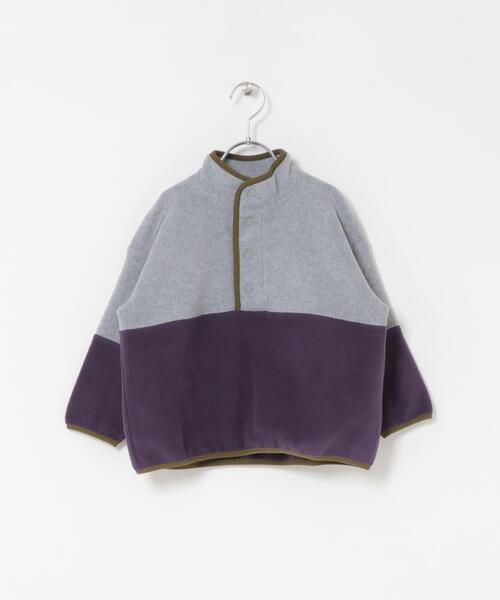 URBAN RESEARCH DOORS（アーバンリサーチドアーズ）の「フリースバイカラープルオーバー(KIDS)（Tシャツ/カットソー・キッズ・ブルー系その他/グレー系その他・120/105/135）」の14枚目の写真