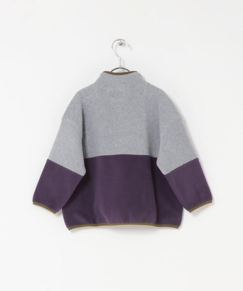 URBAN RESEARCH DOORS（アーバンリサーチドアーズ）の「フリースバイカラープルオーバー(KIDS)（Tシャツ/カットソー・キッズ・ブルー系その他/グレー系その他・120/105/135）」の17枚目の写真