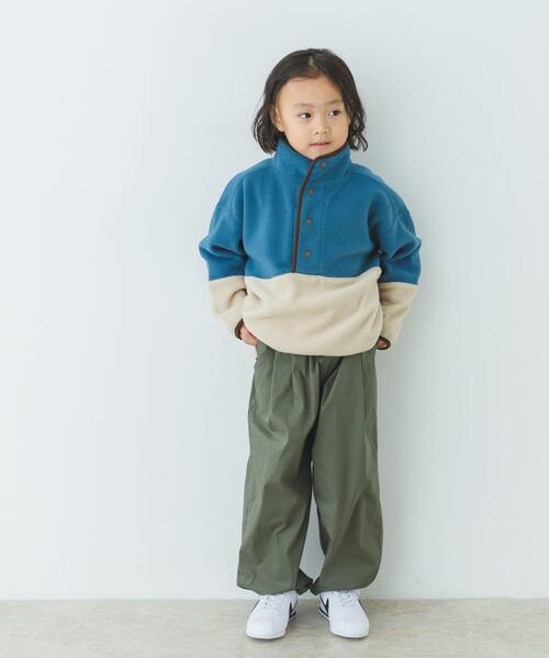 URBAN RESEARCH DOORS（アーバンリサーチドアーズ）の「フリースバイカラープルオーバー(KIDS)（Tシャツ/カットソー・キッズ・ブルー系その他/グレー系その他・120/105/135）」の22枚目の写真