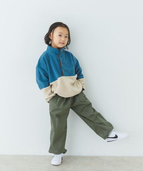 URBAN RESEARCH DOORS(アーバンリサーチドアーズ)の「フリースバイカラープルオーバー(KIDS)(Tシャツ/カットソー・キッズ・ブルー系その他/グレー系その他・120/105/135)」の10枚目の写真