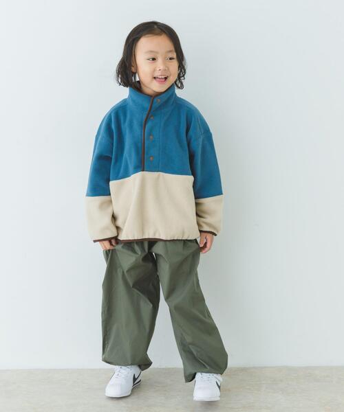 URBAN RESEARCH DOORS(アーバンリサーチドアーズ)の「フリースバイカラープルオーバー(KIDS)(Tシャツ/カットソー・キッズ・ブルー系その他/グレー系その他・120/105/135)」の11枚目の写真
