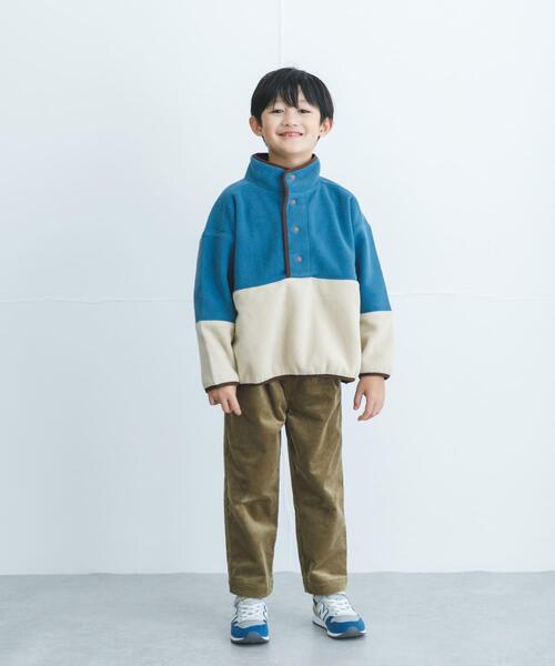 URBAN RESEARCH DOORS(アーバンリサーチドアーズ)の「フリースバイカラープルオーバー(KIDS)(Tシャツ/カットソー・キッズ・ブルー系その他/グレー系その他・120/105/135)」の18枚目の写真