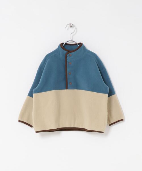 URBAN RESEARCH DOORS(アーバンリサーチドアーズ)の「フリースバイカラープルオーバー(KIDS)(Tシャツ/カットソー・キッズ・ブルー系その他/グレー系その他・120/105/135)」の19枚目の写真