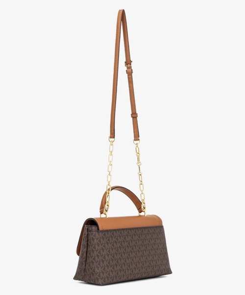 MICHAEL KORS(マイケルコース)の「TRIBECA サッチェル ミディアム - MKシグネチャー(ハンドバッグ・レディース・ブラウン系その他・FREE)」の8枚目の写真