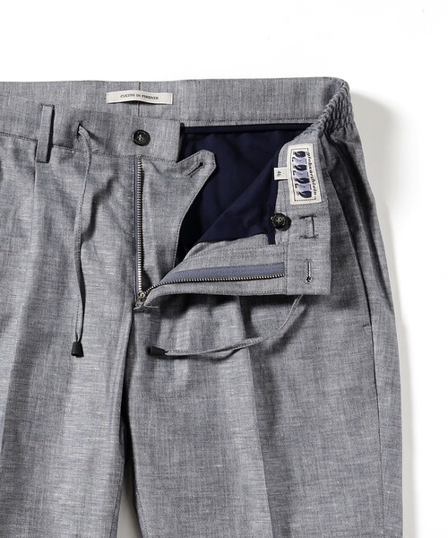 giab's ARCHIVIO(ジャブス アルキヴィオ)の「【別注】giabsarchivio / MASACCIO ミックスファブリック 1プリーツ ドローコード スラックス(その他パンツ・メンズ・インディゴブルー/ブラウン・52/50/46/42/48/44)」の6枚目の写真