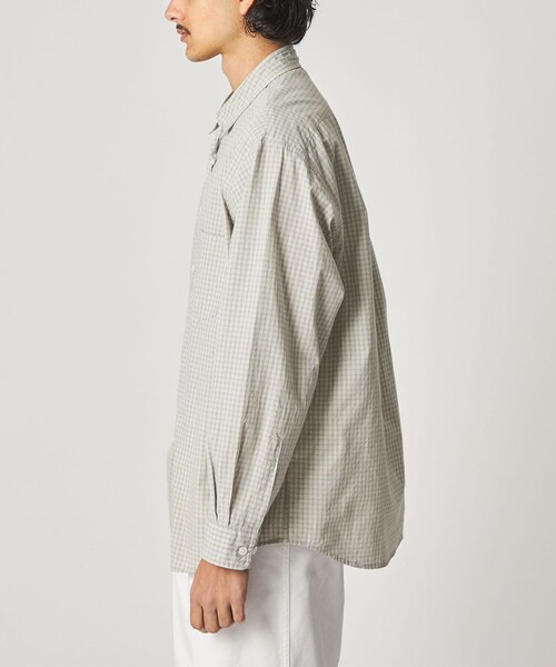 Steven Alan（スティーブンアラン）の「＜Steven Alan＞ オーガニックコットン マイクロチェック リバースシーム シャツ LOOSE（シャツ/ブラウス・メンズ・ロイヤルブルー/ライトグレー・M/L/XL/S）」の9枚目の写真