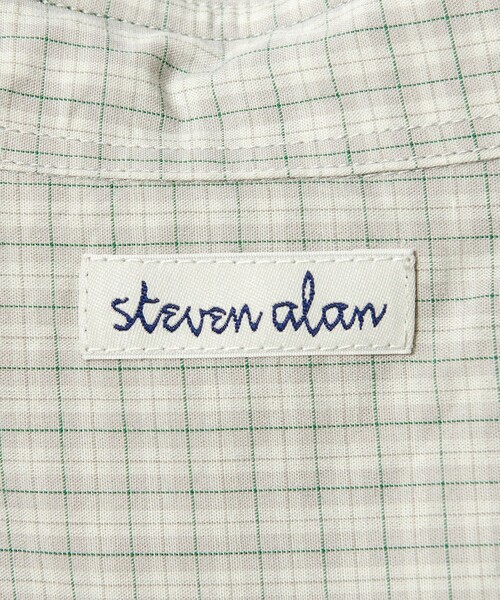 セール】＜Steven Alan＞ オーガニックコットン マイクロチェック