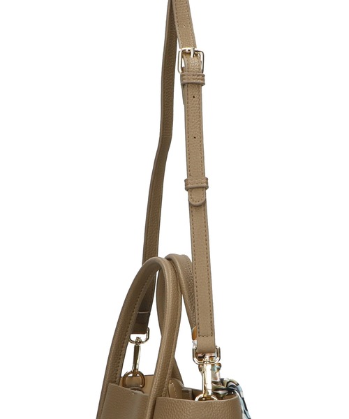 31 Sons de mode（トランテアン　ソン　ドゥ　モード）の「スカーフ付きハンドバッグ（ハンドバッグ・レディース・ベージュ/イエロー/ブラック/グリーン/アイボリー・ﾌﾘ-）」の18枚目の写真