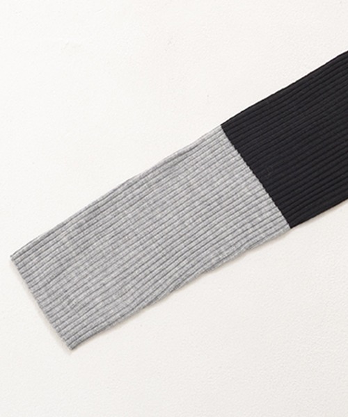 DAESE TOKYO（デセトウキョウ）の「『DAESE TOKYO/デセトウキョウ』ウールライクポロ配色ニット（Tシャツ/カットソー・レディース・ブラック・FREE）」の7枚目の写真