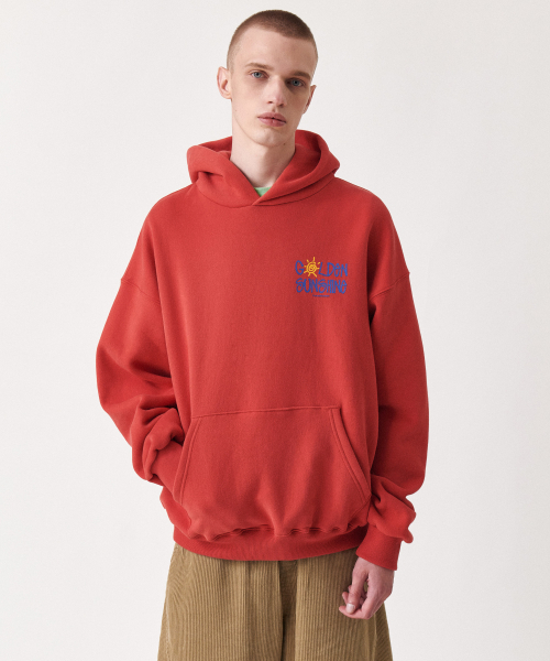 GOLDEN SNSHINE(ゴールデン サンシャイン)の「Golden hood sweatshirts_Fiesta red(パーカー・メンズ・その他・MEDIUM/LARGE)」の1枚目の写真