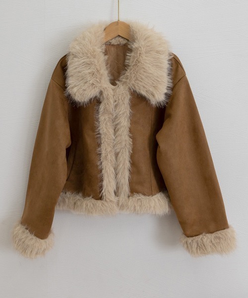 セール】ショートフェイクムートンジャケット韓国風（その他アウター