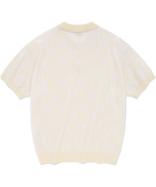 COVERNAT(カバーナット)の「Cパターンカラー ハーフニット アイボリー(ニット/セーター・レディース・その他・MEDIUM/LARGE/X-LARGE/SMALL)」の2枚目の写真