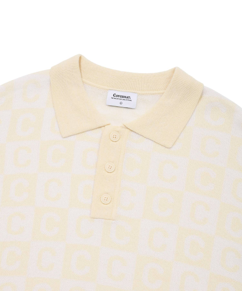 COVERNAT(カバーナット)の「Cパターンカラー ハーフニット アイボリー(ニット/セーター・レディース・その他・MEDIUM/LARGE/X-LARGE/SMALL)」の3枚目の写真