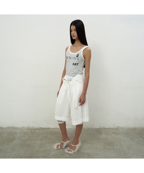 LCDC TM(エルシーディーシーティーエム)の「DRAWSTRING POCKET SHORTS (WHITE)(その他パンツ・レディース・ホワイト・SMALL/MEDIUM)」の2枚目の写真