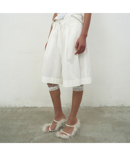 LCDC TM(エルシーディーシーティーエム)の「DRAWSTRING POCKET SHORTS (WHITE)(その他パンツ・レディース・ホワイト・SMALL/MEDIUM)」の4枚目の写真