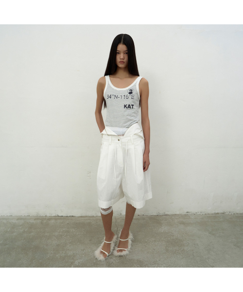 LCDC TM(エルシーディーシーティーエム)の「DRAWSTRING POCKET SHORTS (WHITE)(その他パンツ・レディース・ホワイト・SMALL/MEDIUM)」の6枚目の写真