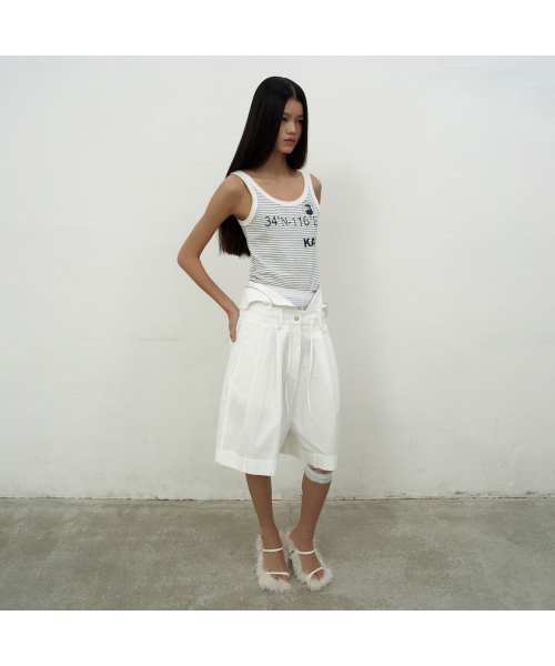 LCDC TM(エルシーディーシーティーエム)の「DRAWSTRING POCKET SHORTS (WHITE)(その他パンツ・レディース・ホワイト・SMALL/MEDIUM)」の7枚目の写真