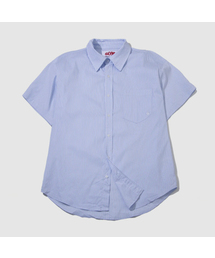 SOME PLACE（サムプレイス）の「Vertical Stripe Logo Embroidered Overfit Short Sleeve Shirt_ 2COLOR（シャツ/ブラウス）」