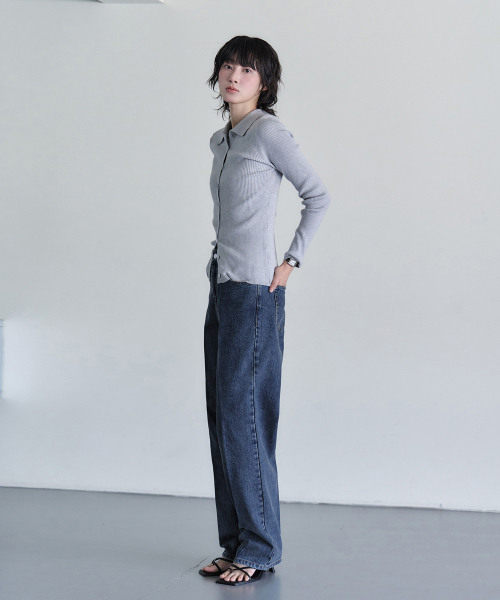 DECET WOMEN（デケット ウーマン）の「シグネチャーストレートジーンズ DCWPT001ブルー（デニムパンツ・レディース・その他・X-SMALL/SMALL/MEDIUM/LARGE）」の5枚目の写真