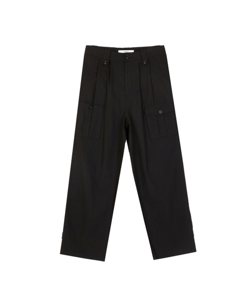SYNQIA(シンキア)の「リネンユーティリティワイドトラウザー ブラック(その他パンツ・メンズ・その他・LARGE/SMALL/MEDIUM)」の11枚目の写真