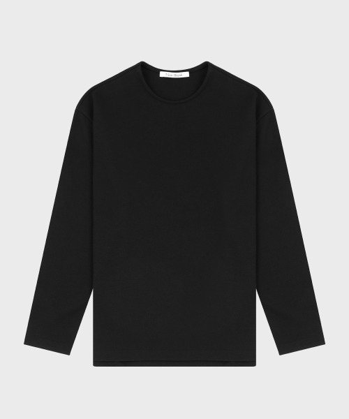 NONBLANK(ノンブランク)の「シンプルラウンドロングスリーブTシャツ_BLACK(Tシャツ/カットソー・メンズ・その他・MEDIUM/LARGE/X-LARGE)」の1枚目の写真