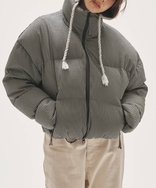 【本日限定】チェックダウンジャケット　トゥデイフル TODAYFUL/トゥデイフル] CHECK DOWN JACKET チェックダウンジャケット