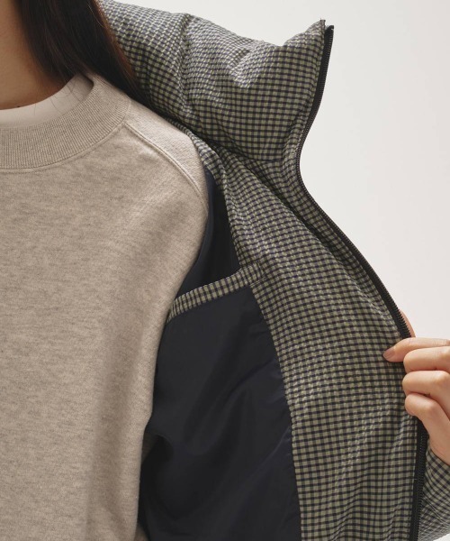 TODAYFUL（トゥデイフル）の「[TODAYFUL/トゥデイフル] CHECK DOWN JACKET チェックダウンジャケット（ダウンジャケット/コート・レディース・ミント・36）」の9枚目の写真