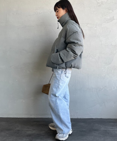 TODAYFUL（トゥデイフル）の「[TODAYFUL/トゥデイフル] CHECK DOWN JACKET チェックダウンジャケット（ダウンジャケット/コート・レディース・ミント・36）」の18枚目の写真