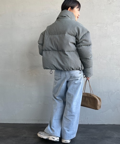 TODAYFUL/トゥデイフル] CHECK DOWN JACKET チェックダウンジャケット