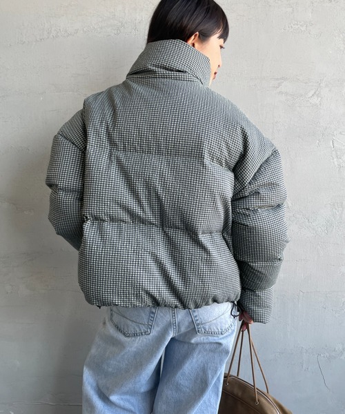 【本日限定】チェックダウンジャケット　トゥデイフル TODAYFUL/トゥデイフル] CHECK DOWN JACKET チェックダウンジャケット