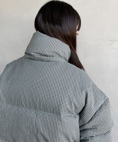 TODAYFUL/トゥデイフル] CHECK DOWN JACKET チェックダウンジャケット