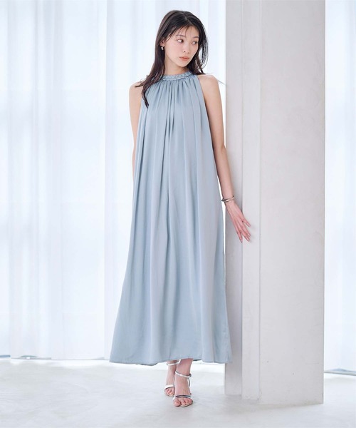 コードネックボリュームワンピース